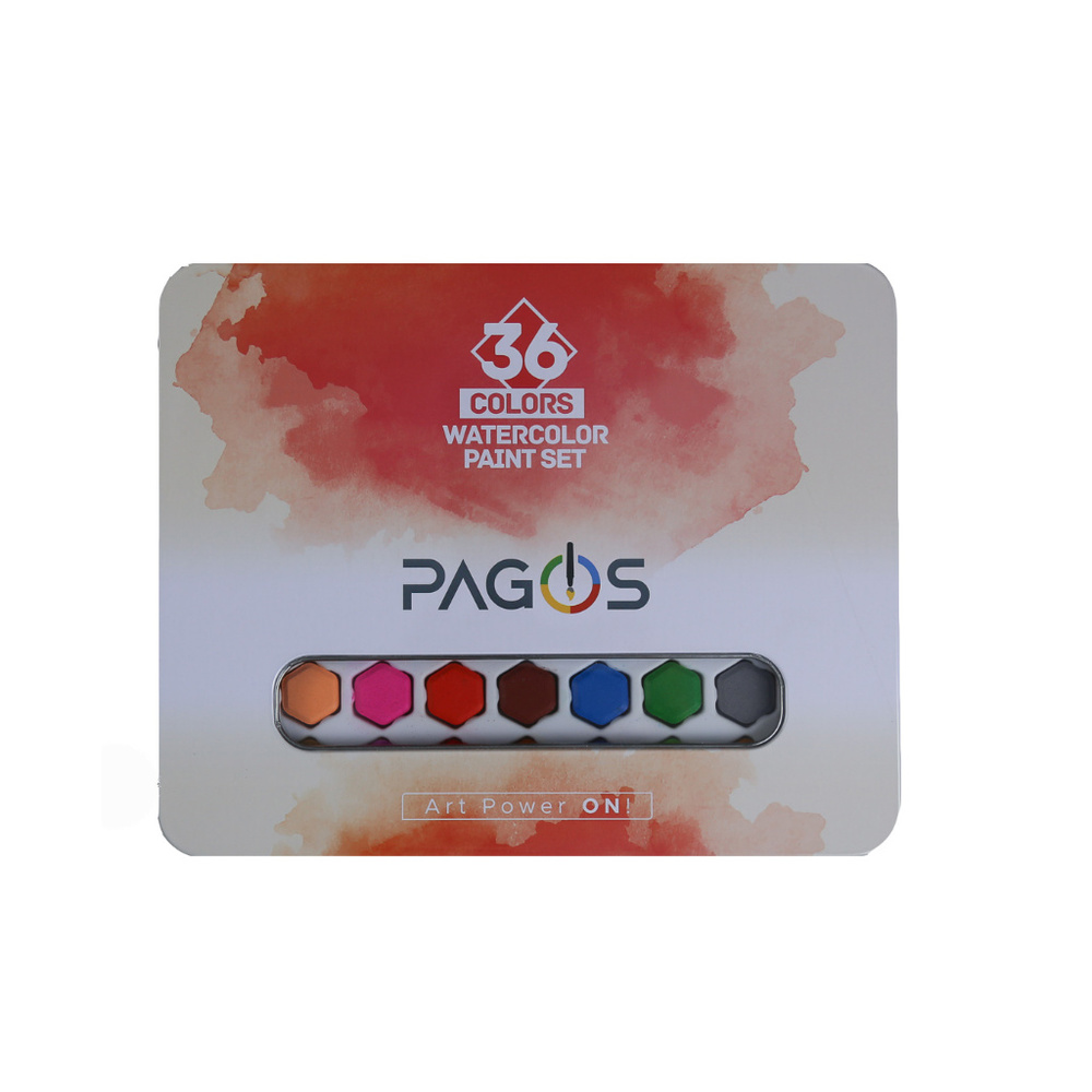 Pagos Watercolor Paint Set, 36 Colors, Gift Set - Picture 5 of 9